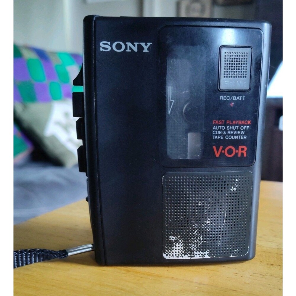 Sony V-O-R Cassette-Corder Model TCM-S67V Stereo Cassette Recorder-Untested